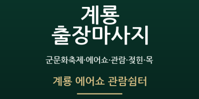 계룡 에어쇼 관람쉼터